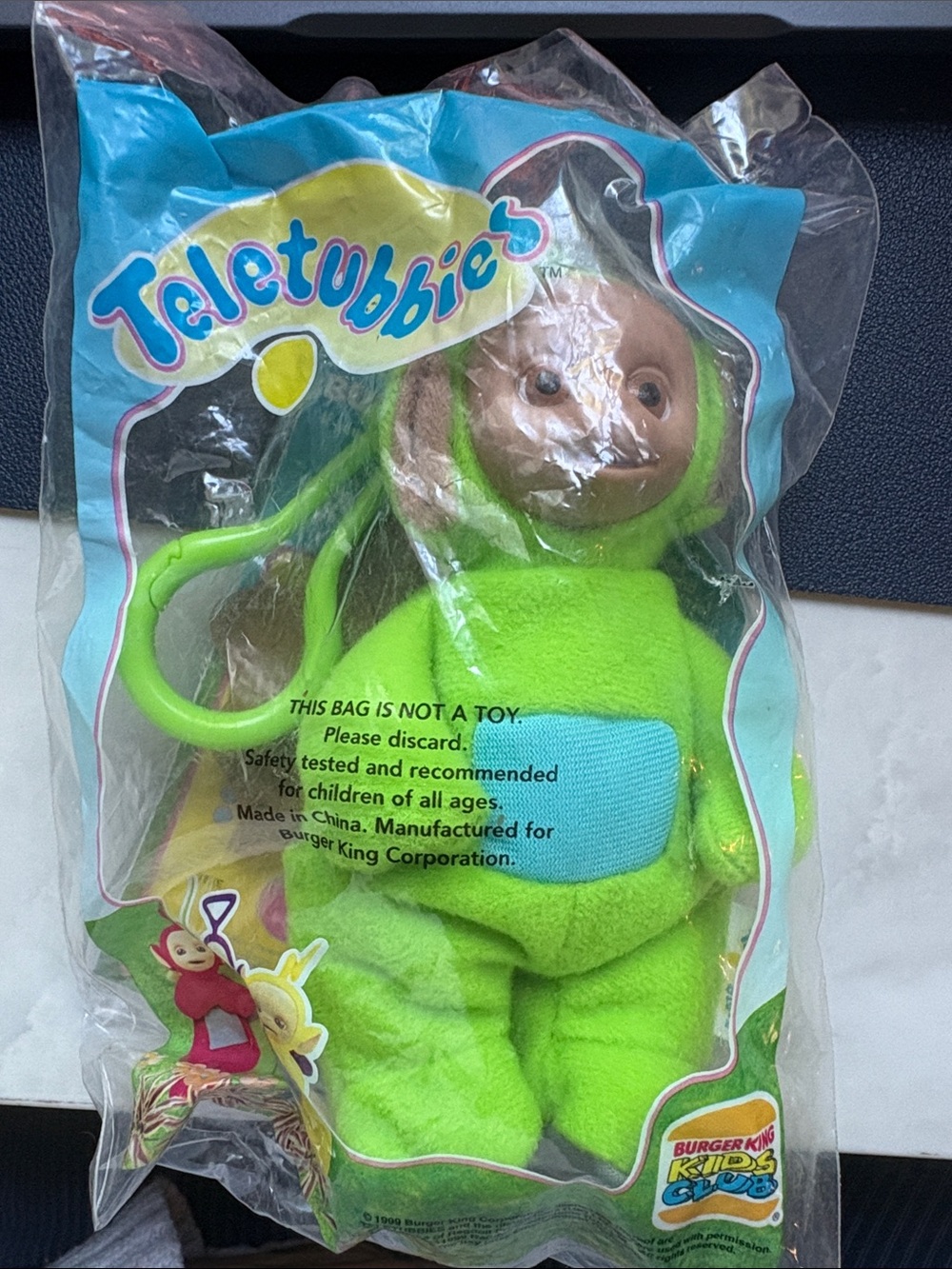 Teletubbies™ Dispy Lime Green Plush Keychain - Burger King kids meal